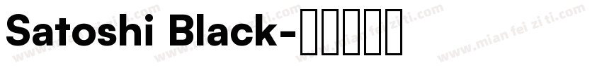 Satoshi Black字体转换